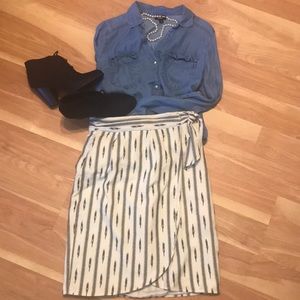J. Crew mid length skirt